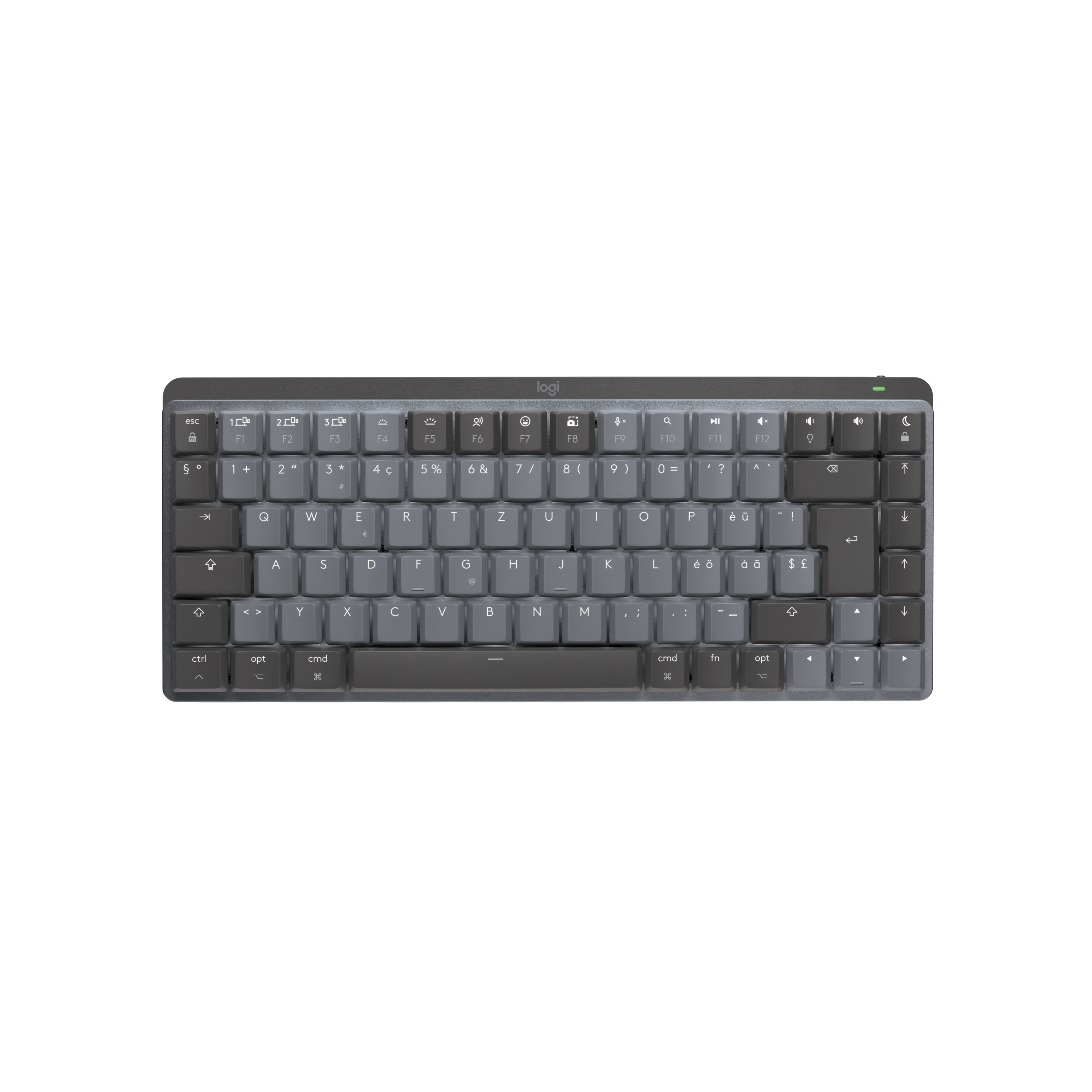 Logitech MX Mechanical Mini Mac Wireless Keyboard - Tactile Quiet, Backlit, Compact Design